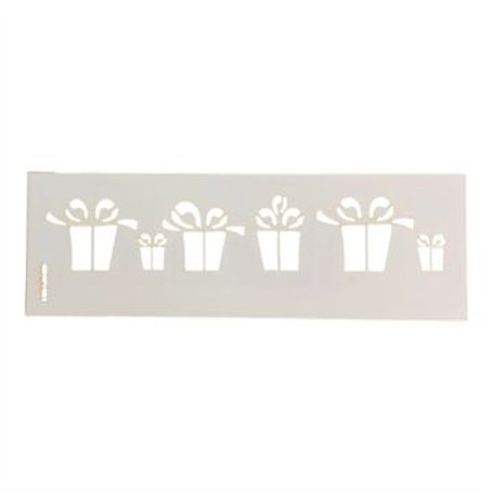 Plantilla Stencil REGALOS COTP7037 6x15 cm.