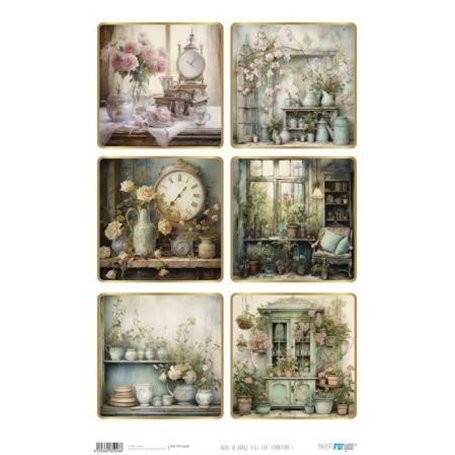 Papel De Arroz "Still Life: Furniture I"  54x33cm