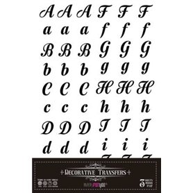 Decor Transfers Abecedary 20x30cm. 3 Hojas.