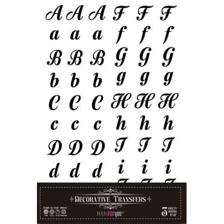 Decor Transfers Abecedary 20x30cm. 3 Hojas.