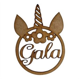Esfera Unicornio Personalizada15,5x10cm.