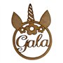 Esfera Unicornio Personalizada15,5x10cm.