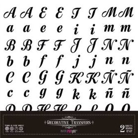 Decor Transfers Abecedary 30x30cm. 2  Hojas.