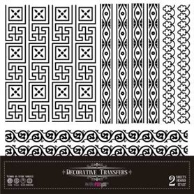 Decor Transfers Baroque Borders 30x30cm. 2  Hojas.