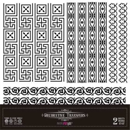 Decor Transfers Baroque Borders 30x30cm. 2  Hojas.