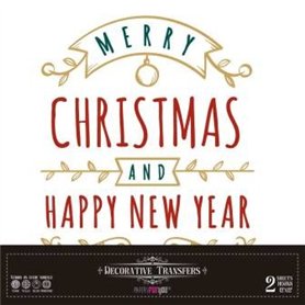 Decor Transfers Christmas 30x30cm. 2  Hojas.