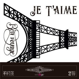 Decor Transfers Paris I 30x30cm. 2  Hojas.