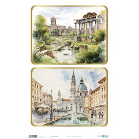 Papel De Arroz "Roma IV"  54x33cm