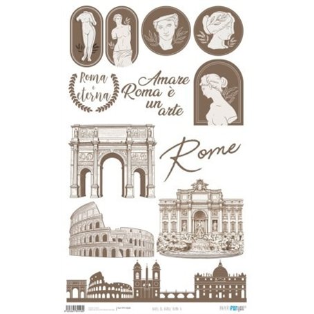 Papel De Arroz "Roma X" 33x54cm