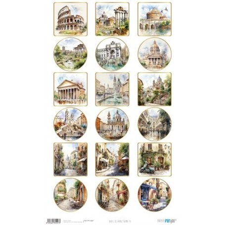 Papel De Arroz "Roma IX" 33x54cm