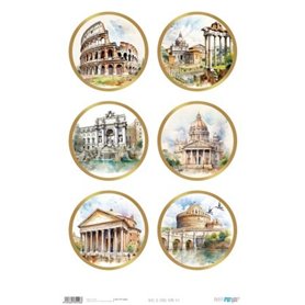 Papel De Arroz "Roma VIII" 33x54cm