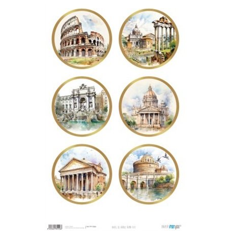 Papel De Arroz "Roma VIII" 33x54cm