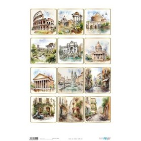 Papel De Arroz "Roma VII" 33x54cm