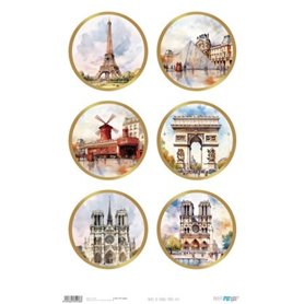Papel De Arroz "Paris VIII" 33x54cm