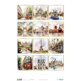 Papel De Arroz "Paris VII" 33x54cm