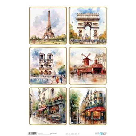 Papel De Arroz "Paris VI" 33x54cm