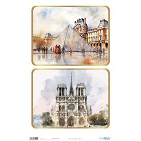 Papel De Arroz "Paris II" 33x54cm