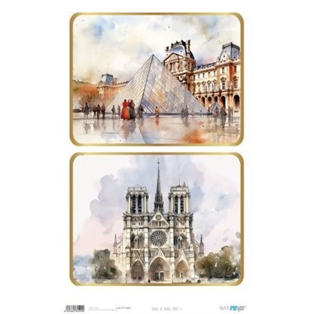 Papel De Arroz "Paris II" 33x54cm