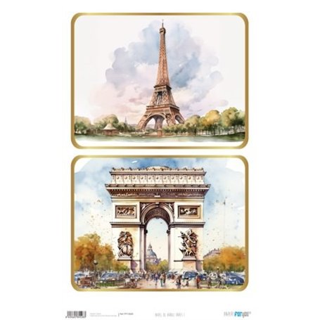 Papel De Arroz "Paris I" 33x54cm