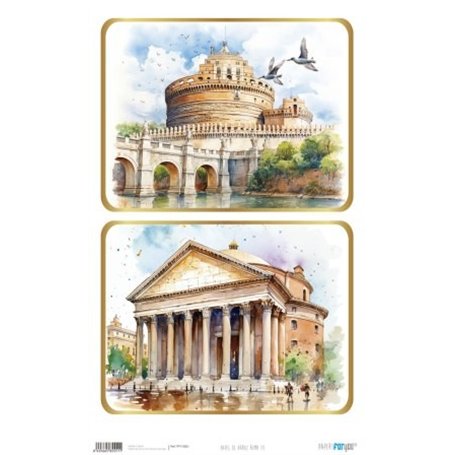 Papel De Arroz "Roma III" 33x54cm