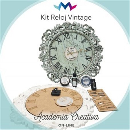 Kit Reloj 33 cm diámetro ACADEMIA CREATIVA 