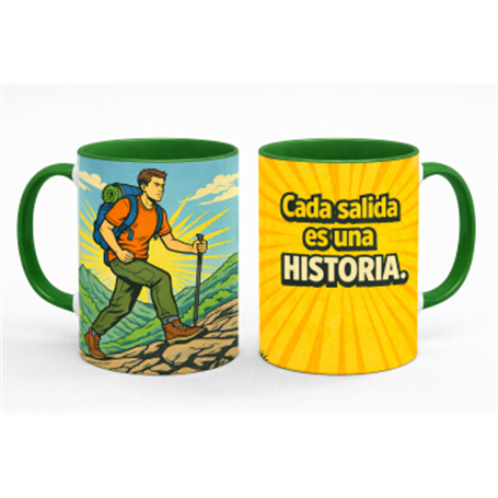 Taza Cerámica Hombre SENDERISMO.