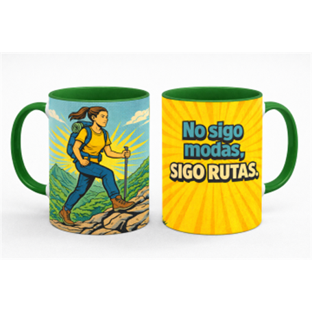 Taza Cerámica Mujer SENDERISMO.