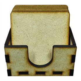 Conjunto POSAVASOS CUADRADOS DM