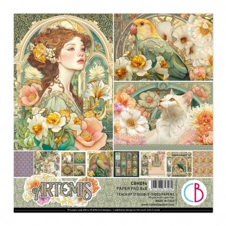 Colecciones Scrap – Papeles y materiales creativos para scrapbooking Ciao Bella Artemis Pad 8"x8" 12/Pkg