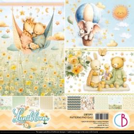 Lunibloom Patterns Pad 12"x12" 8/Pkg