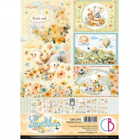 Colecciones Scrap – Papeles y materiales creativos para scrapbooking Ciao Bella Lunibloom Creative Pad A4 9/Pkg