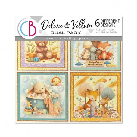 Deluxe Paper Pearl & Vellum Dual Pack 15x15
