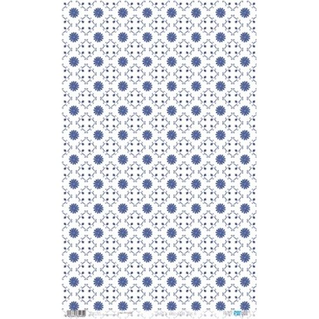 Papel De Arroz "Azure Tiles VI" 33x54cm