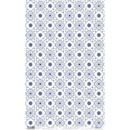 Papel De Arroz "Azure Tiles I" 33x54cm
