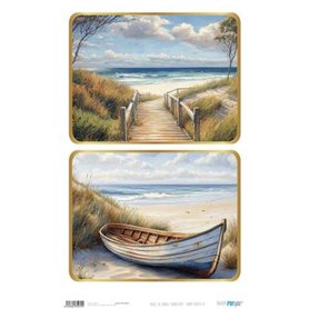 Papel De Arroz Landscape " Sunny Beach VI" 33x54cm