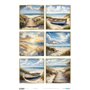 Papel De Arroz Landscape " Sunny Beach II" 33x54cm