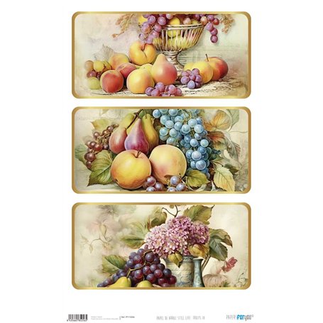 Papel De Arroz Still Life "Fruits IV" 33x54cm