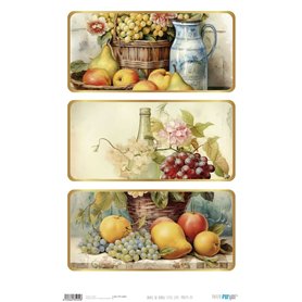 Papel De Arroz Still Life "Fruits III" 33x54cm