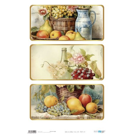Papel De Arroz Still Life "Fruits III" 33x54cm
