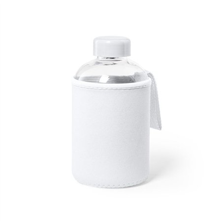 Personalizables Cortando Trazos BIDÓN Cristal 600ml. BLANCO