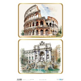 Papel de Arroz "Roma I" 54x33cm