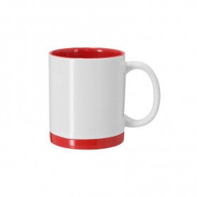 TAZA SUBLIMACIÓN RAYAR ROJO