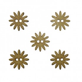 Conjunto 5 Botones Flor. 3x3cm.