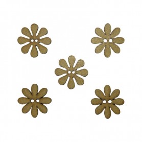 Conjunto de flores de madera 3x3cm