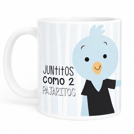 Taza Cerámica "Juntos como 2 Pajaritos"