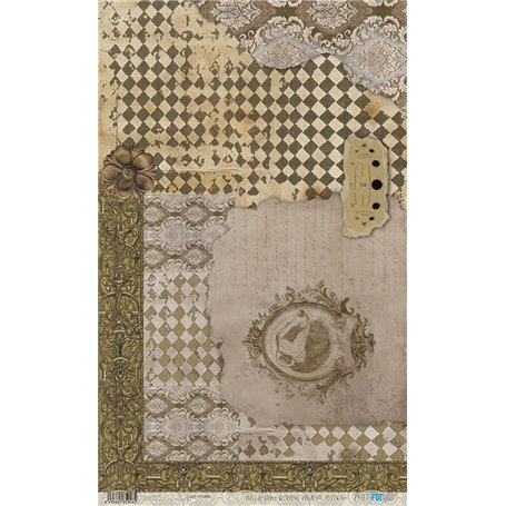 Papel de Arroz "Wizarding Adventure Yellow" 54x33cm