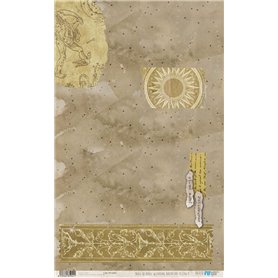 Papel de Arroz "Wizarding Adventure Yellow" 54x33cm