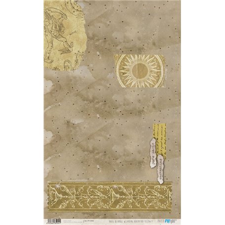 Papel de Arroz "Wizarding Adventure Yellow" 54x33cm