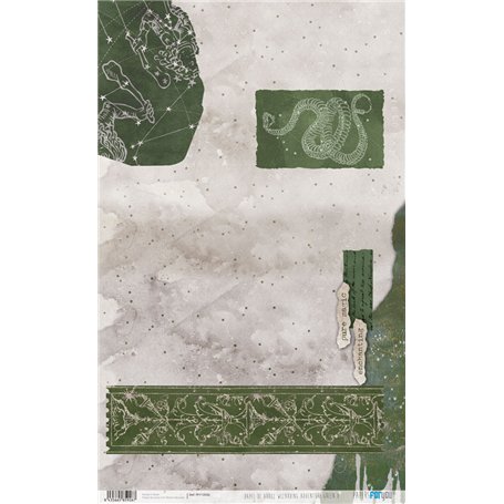 Papel de Arroz "Wizarding Adventure Green" 54x33cm