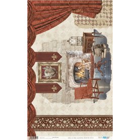 Papel de Arroz "Wizarding Adventure Red" 54x33cm